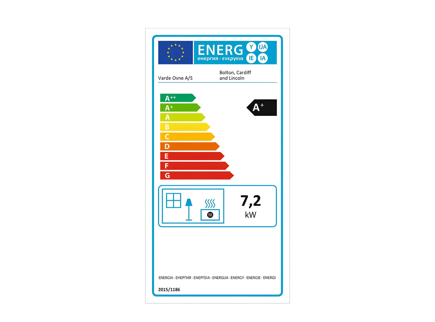 Energielabel, Ecolabel Kaminofen Varde Cardiff, Bolton, Lincoln Energielabel, Ecolabel Kaminofen Varde Cardiff, Bolton, Lincoln
