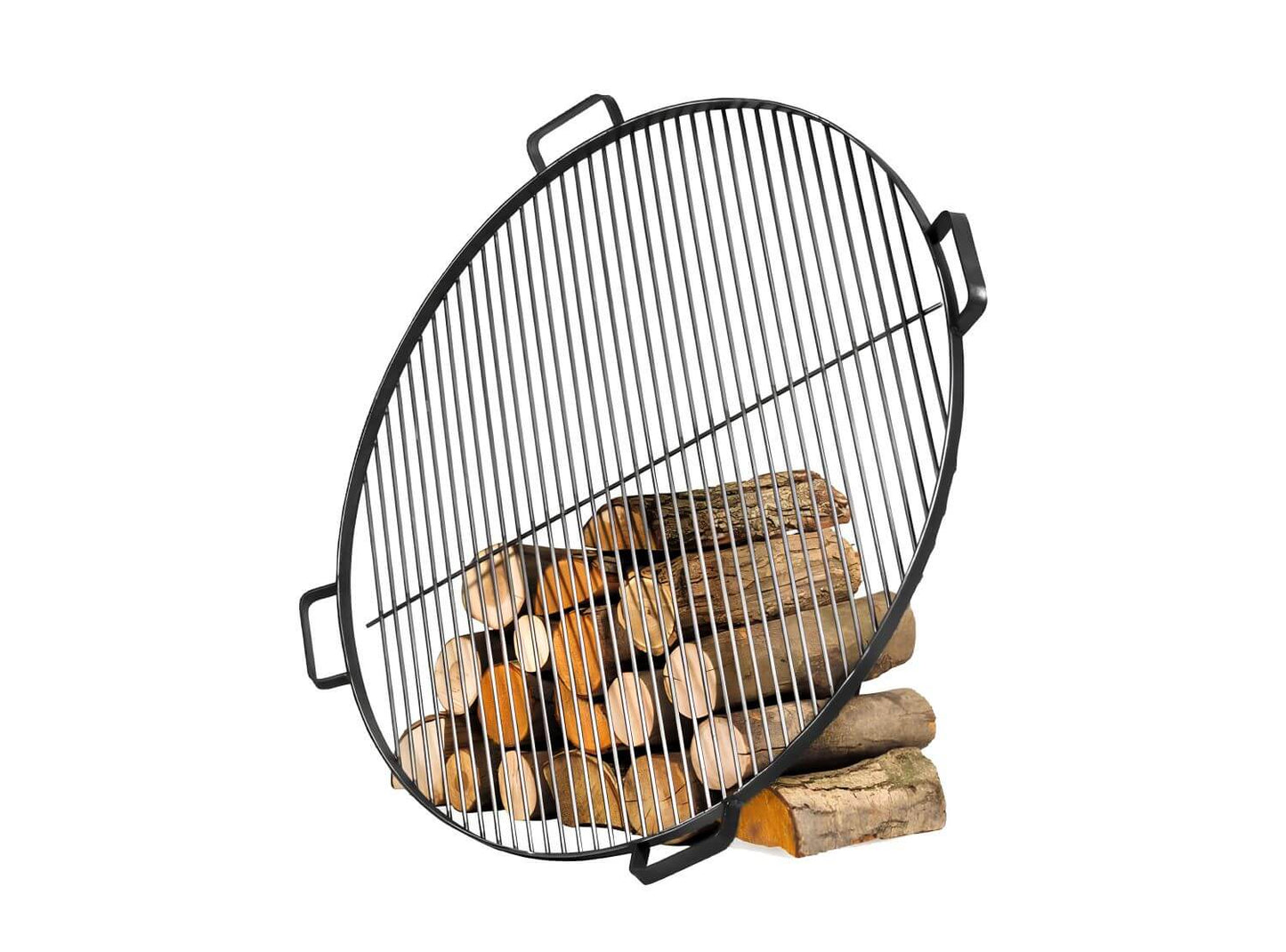 Grillrost mit 4 Griffen aus Rohstahl Grillrost mit 4 Griffen aus Rohstahl