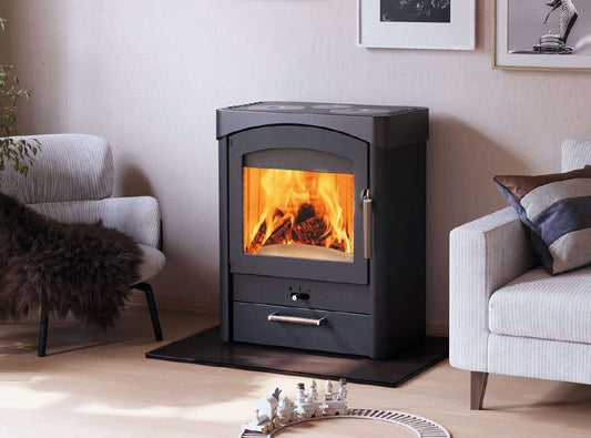 Kaminofen Austroflamm Pallas 9 kW Stahl_2 Kaminofen Austroflamm Pallas 9 kW Stahl_2