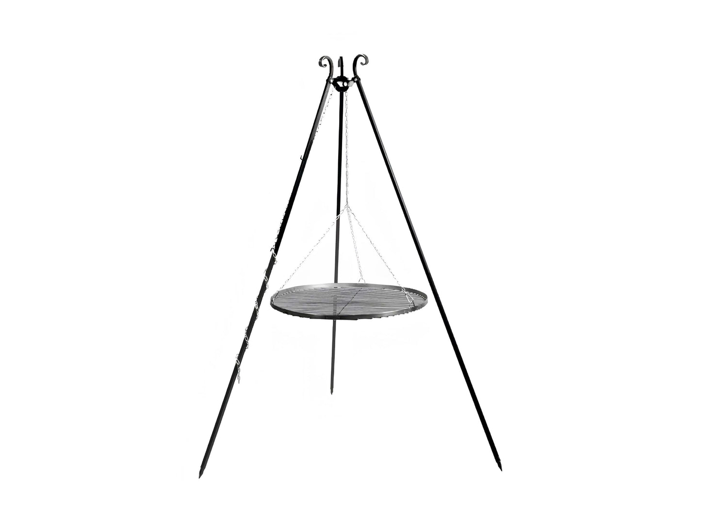 Schwenkgrill 180 cm mit Grillrost aus Rohstahl Schwenkgrill 180 cm mit Grillrost aus Rohstahl