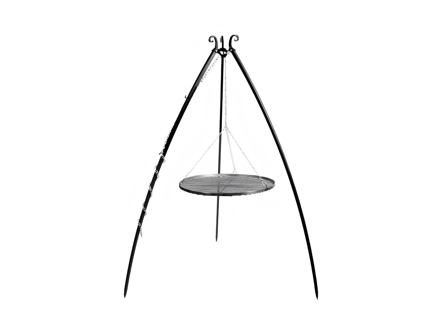 Schwenkgrill 200 cm mit Grillrost aus Rohstahl Schwenkgrill 200 cm mit Grillrost aus Rohstahl