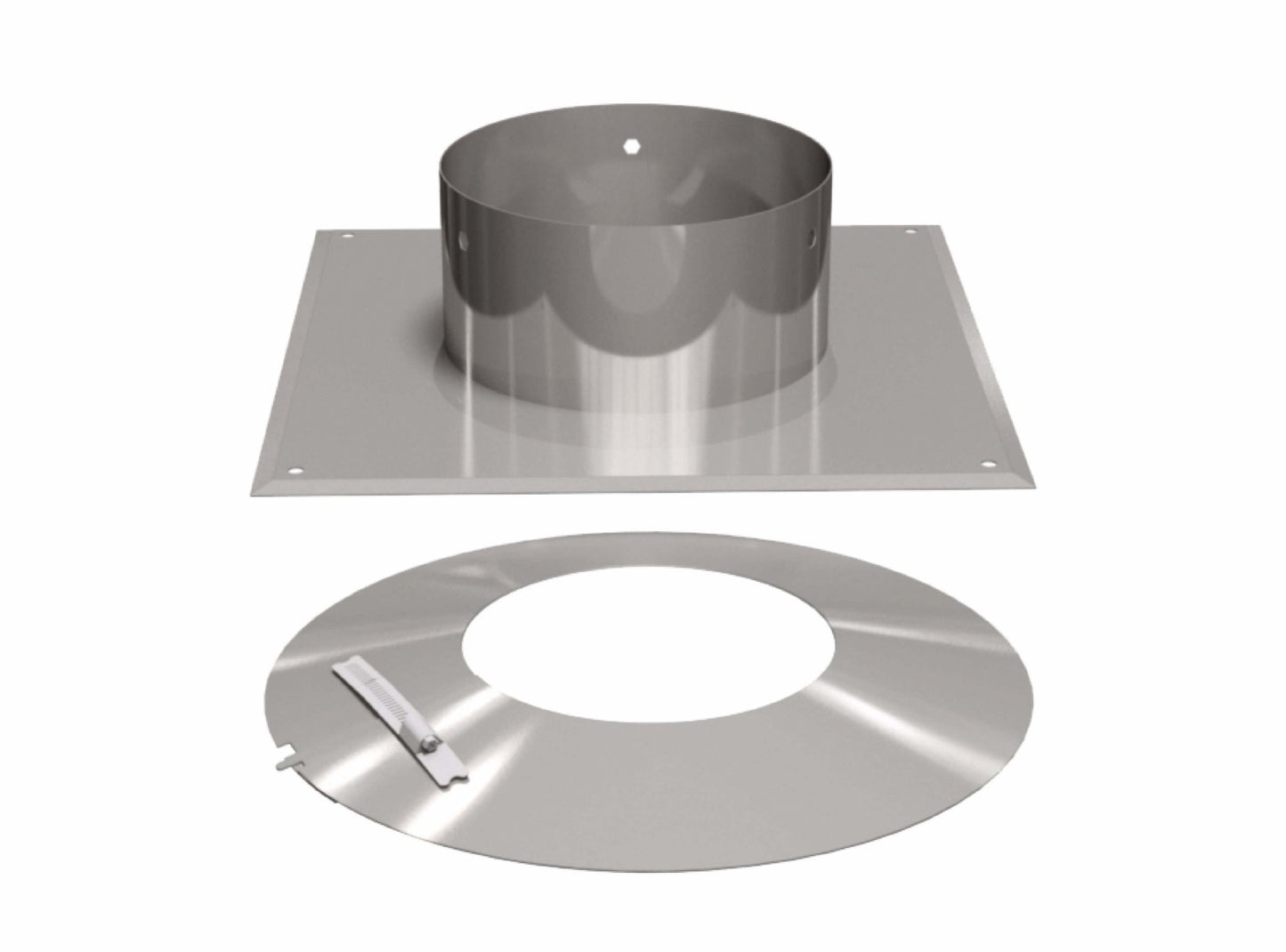 Abschlusselement mit Hinterlüftung und Regenkragen - einwandig - eka edelstahlkamine complex E Abschlusselement mit Hinterlüftung und Regenkragen - einwandig - eka edelstahlkamine complex E