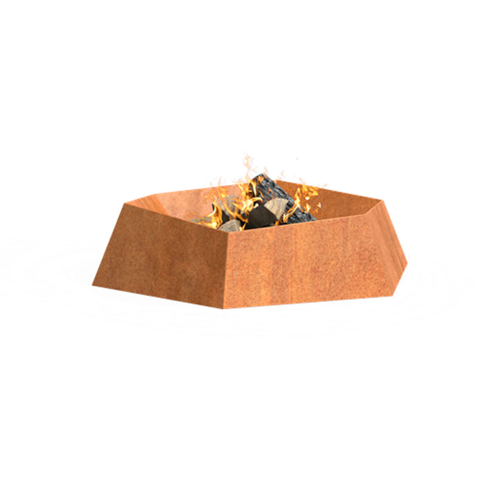 FORNO FORMA Feuerschale aus Cortenstahl 115,4 × 100 cm – Produktansicht
