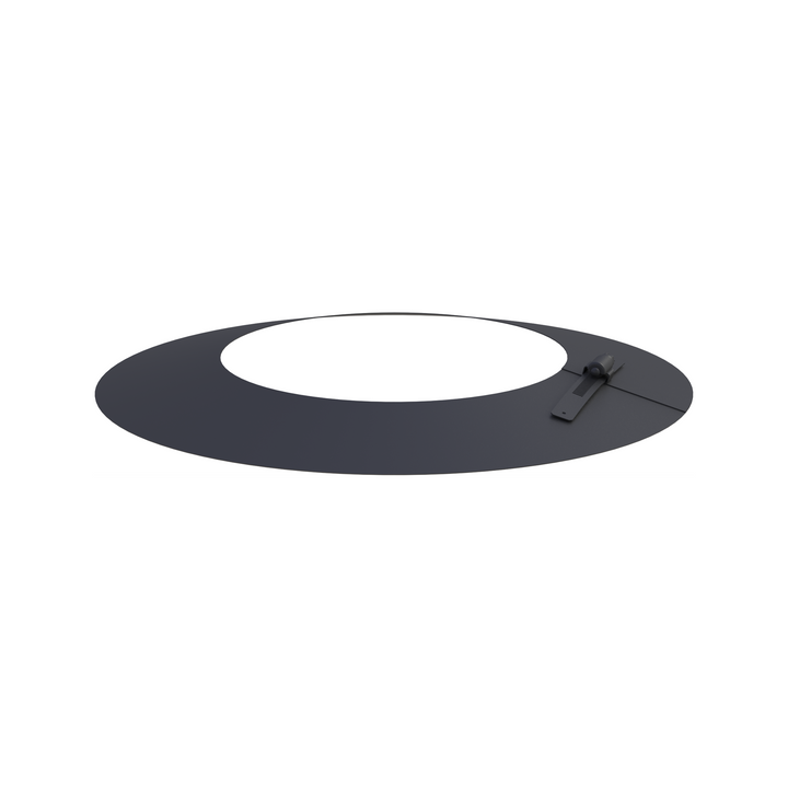 Jeremias DW-BLACK Wetterkragen/Wandrosette – Schwarz, RAL 9011