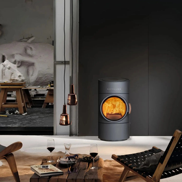 Kaminofen Austroflamm Clou Compact 2.0 im Wohnraum