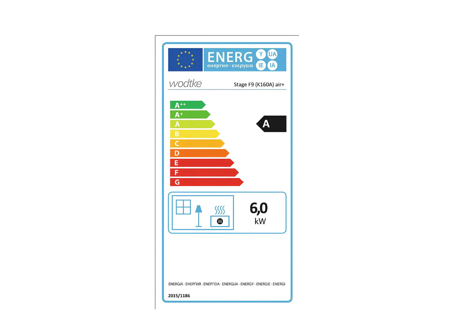 Kaminofen Wodtke Stage F9 Energielabel, Ecolabel - ofenerlebnis.de