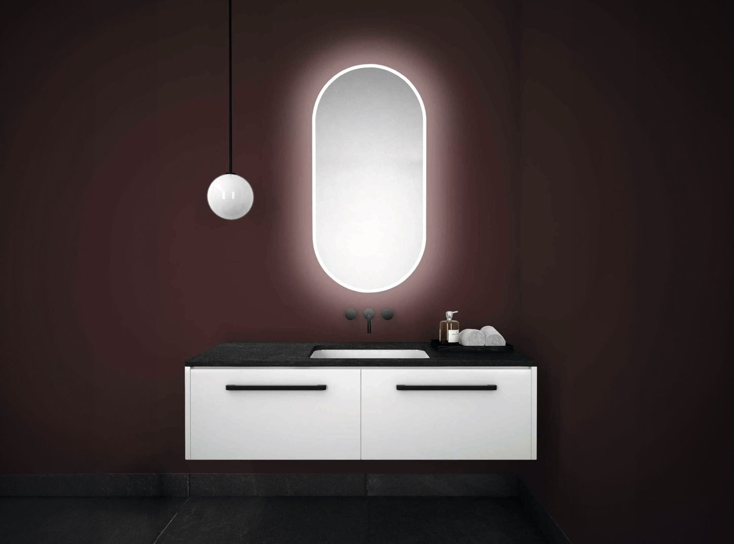Max – Ovaler Wandspiegel mit LED - Ofenerlebnis.de Max – Ovaler Wandspiegel mit LED - Ofenerlebnis.de