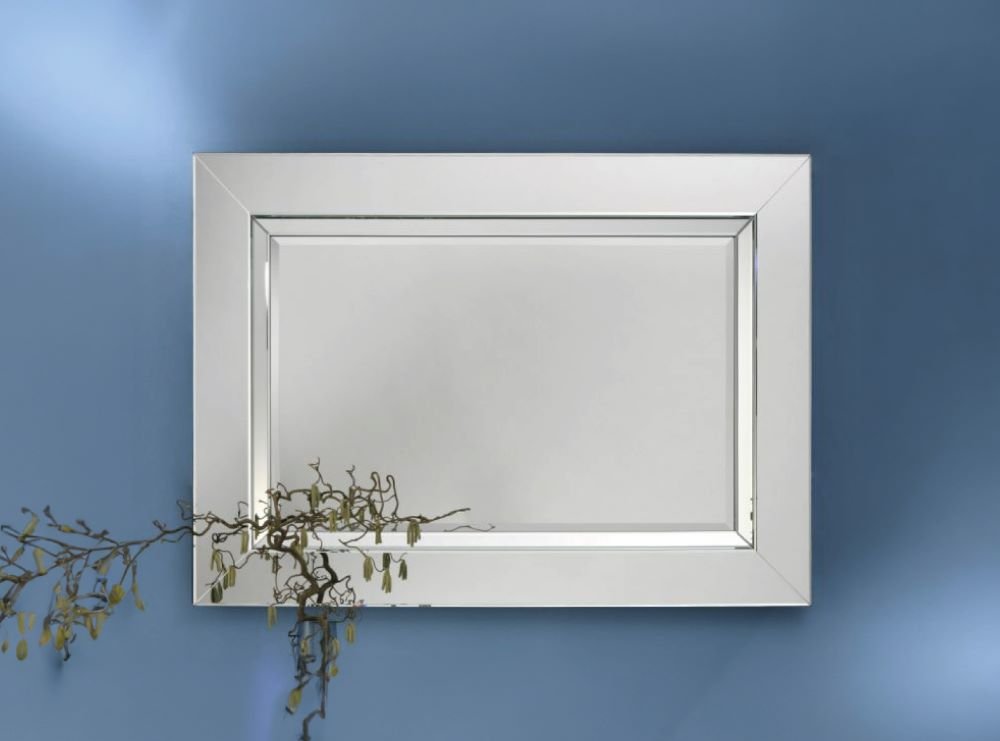Modena Silver – Rechteck Wandspiegel aus abgeschrägten silbernen Spiegelstreifen - Ofenerlebnis.de Modena Silver – Rechteck Wandspiegel aus abgeschrägten silbernen Spiegelstreifen - Ofenerlebnis.de