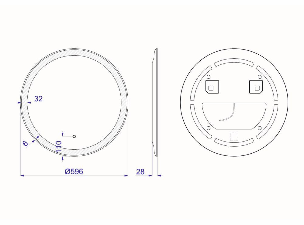 Omega – Runder Wandspiegel mit Berührungsschalter und LED - Ofenerlebnis.de Omega – Runder Wandspiegel mit Berührungsschalter und LED - Ofenerlebnis.de