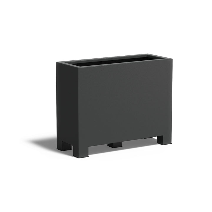 Pflanzkübel ADEZZ CARREZ rechteckig mit füßen 100 × 40 × 80 cm aus Aluminium – Modellabbildung