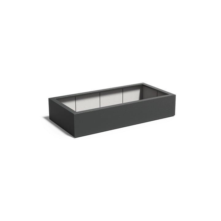 Pflanzkübel ADEZZ CARREZ aus Fiberglas, 200 × 100 × 40 cm – Modellabbildung
