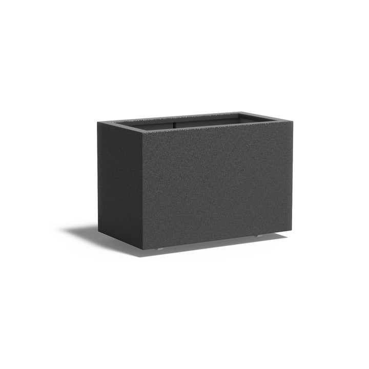 Pflanzkübel ADEZZ CARREZ aus Fiberglas mit Rollen, 90 × 50 × 60 cm – Modellabbildung