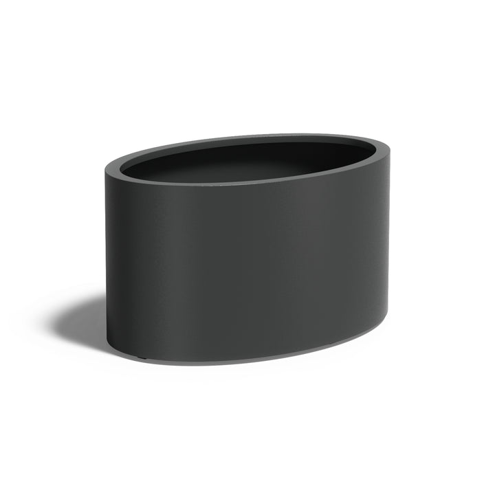 Pflanzkübel ADEZZ ELLIPSE aus Aluminium, 120 × 80 × 60 cm – Modellabbildung