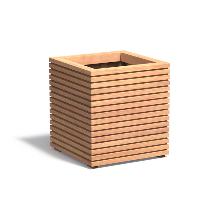 Pflanzkübel ADEZZ MALAGA RHOMBUS aus Hartholz, 60 × 60 × 60,8 cm