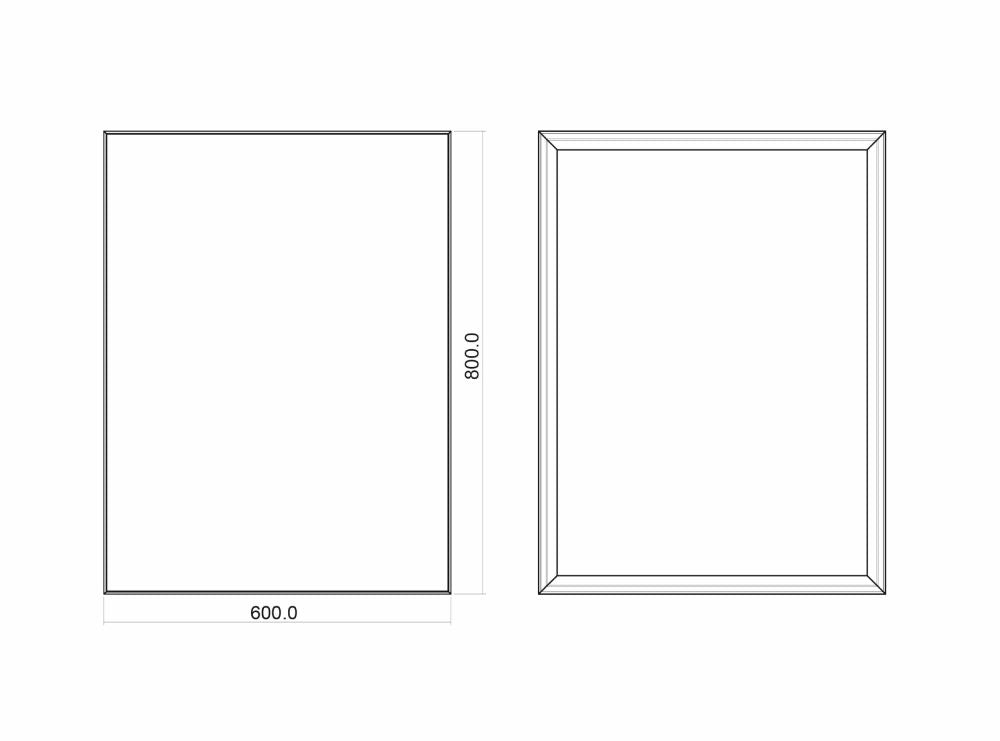 Stark Black – Rechteck Wandspiegel aus gebürstetem Aluminium, 60 x 80 cm - Ofenerlebnis.de Stark Black – Rechteck Wandspiegel aus gebürstetem Aluminium, 60 x 80 cm - Ofenerlebnis.de