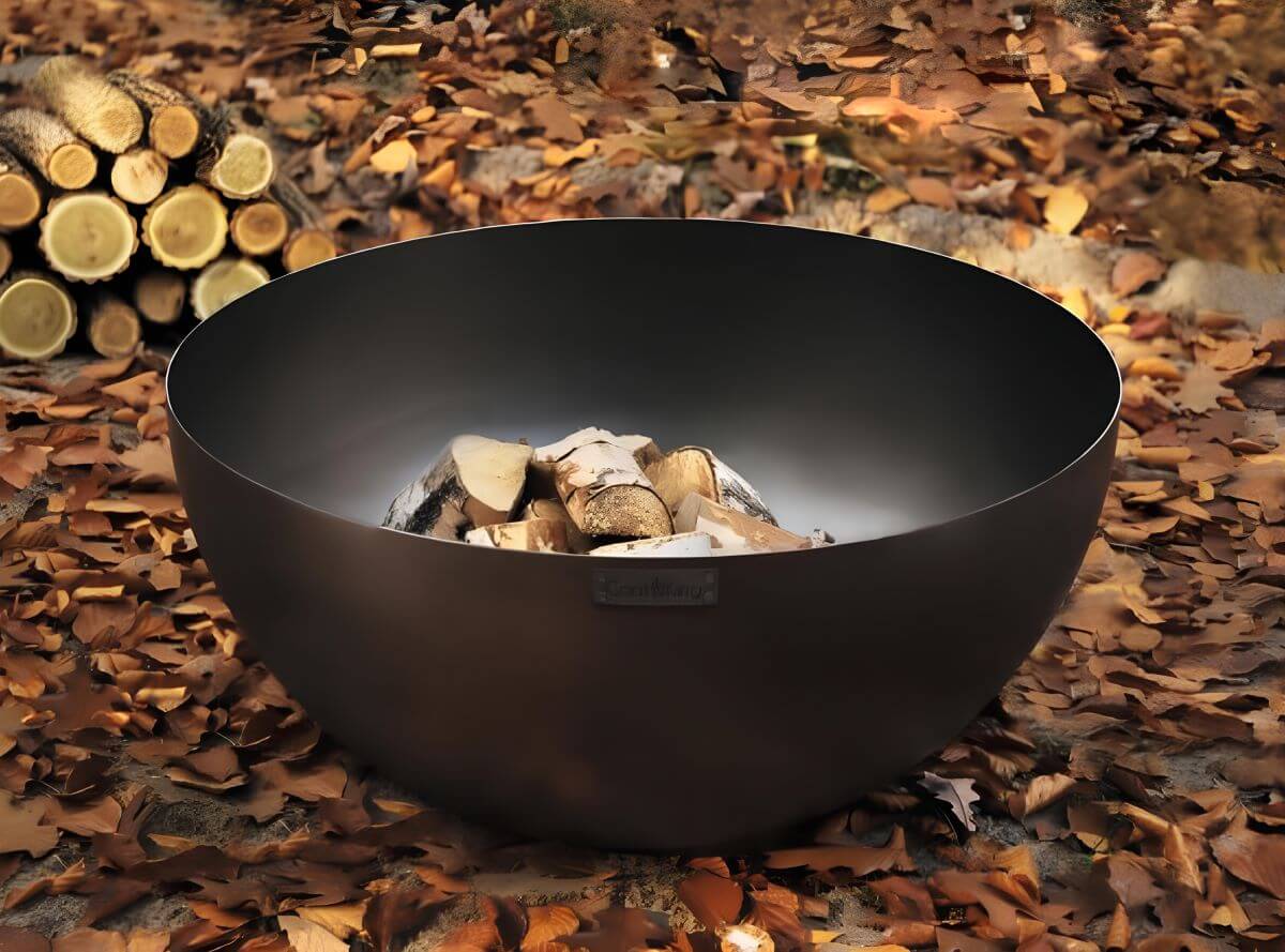 Tiefe Feuerschale Premium „DALLAS“ 85 cm