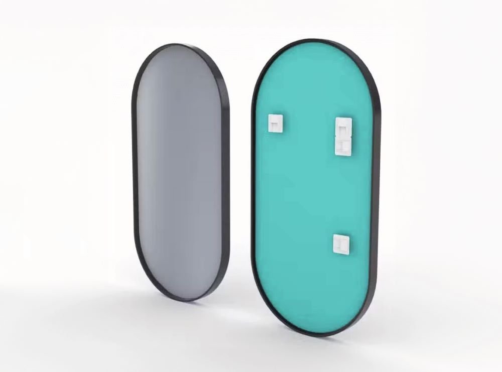 Tokio Black – Ovale Wandspiegel, 50 x 100 cm - Ofenerlebnis.de Tokio Black – Ovale Wandspiegel, 50 x 100 cm - Ofenerlebnis.de