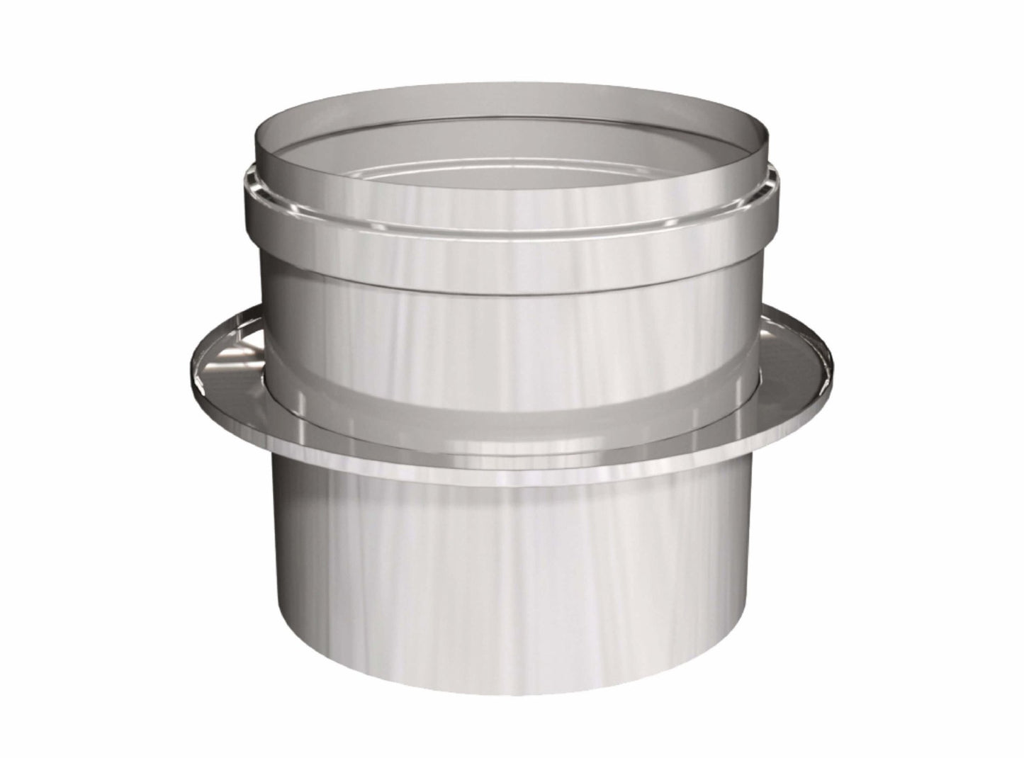 Übergangsstück DW/EW inkl. Abdeckung Wärmedämmung EÜ - doppelwandig - eka edelstahlkamine complex D