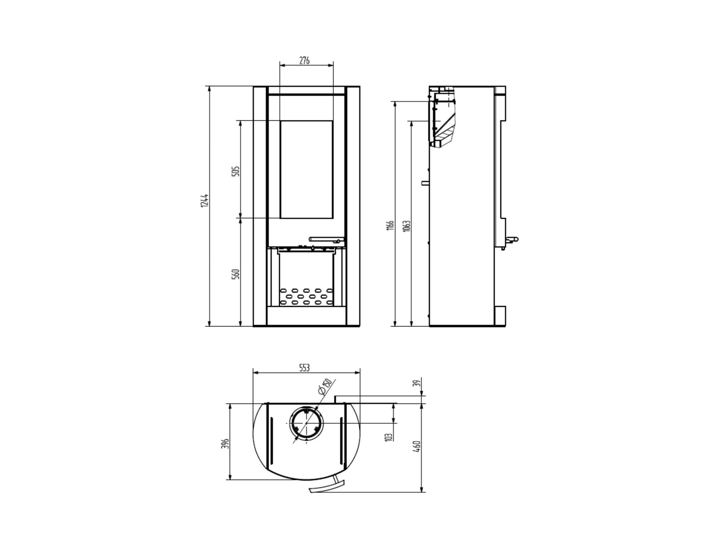 Kaminofen Wamsler Motho | 8 kW – Herstelleransicht 5