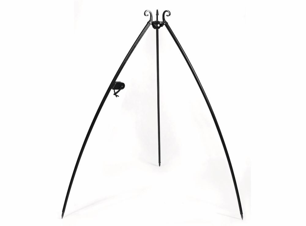 Wok am Dreibein, 200 cm Höhe aus Rohstahl + Kurbel - Ofenerlebnis.de Wok am Dreibein, 200 cm Höhe aus Rohstahl + Kurbel - Ofenerlebnis.de