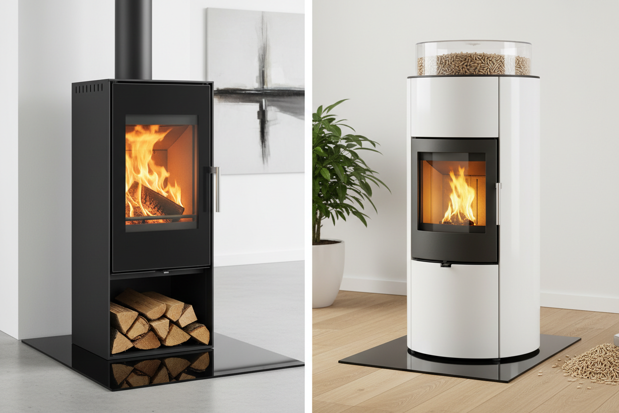 Was ist der Unterschied zwischen Kaminofen und Pelletofen?