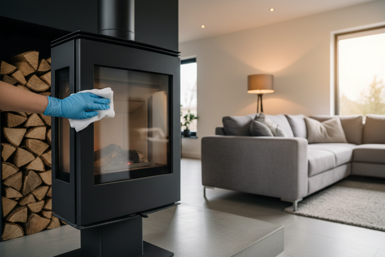 Wie reinigt man einen Kaminofen richtig?
