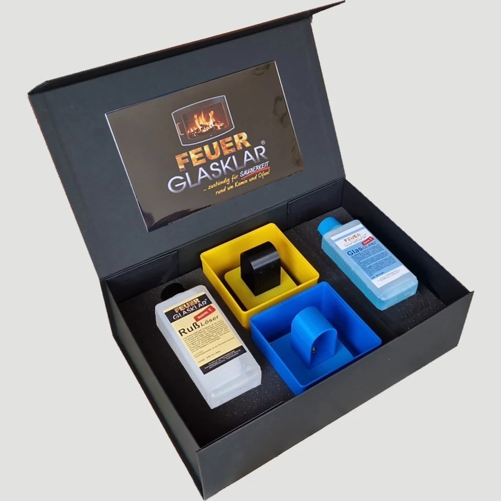 Kaminscheiben Präsent-BOX groß