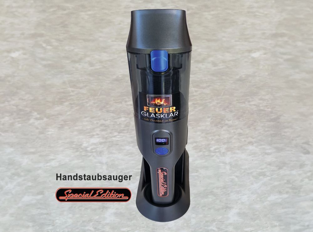 Handstaubsauger Feuerglasklar