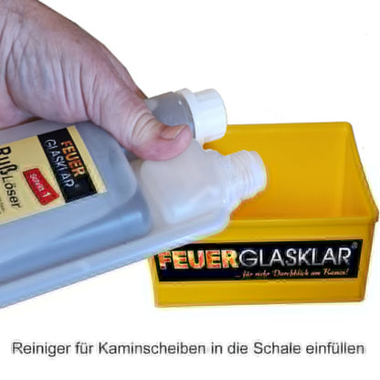 Kaminscheiben Handwischer-Schalen-Set – Produktansicht 4