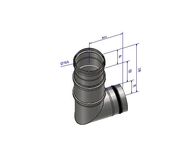 Zuluftset Anschluss hinten – CERA DESIGN 900444