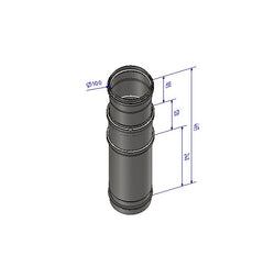 Zuluftset Anschluss unten – CERA DESIGN 900445