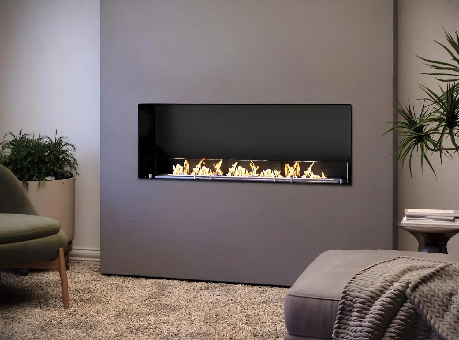 Lacunza Lumin 1100 Bioethanol Kamin mit elegantem Design, ideal für rauchfreie Wärme und modernes Wohnambiente - ofenerlebnis.de