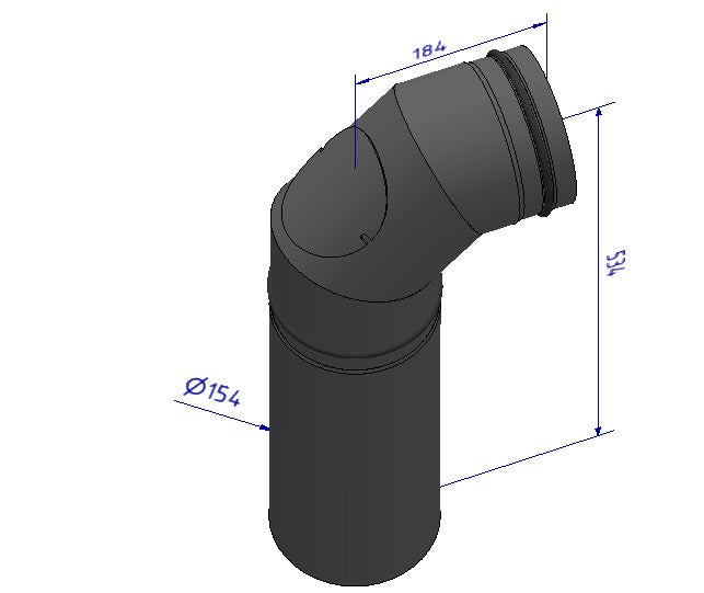 Rauchrohrset 4: hinterer Abgang im vierten Speichermodul – CERA DESIGN GARH4