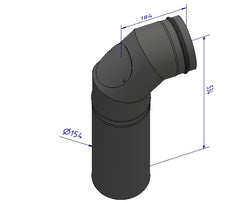 Rauchrohrset 4: hinterer Abgang im vierten Speichermodul – CERA DESIGN GARH4