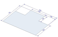 Bodenplatte Galileo Front offen – CERA DESIGN GA30BP