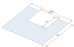 Bodenplatte Galileo Seite offen – CERA DESIGN GA31BP