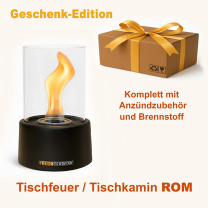 Tischkamin ROM Geschenk-Edition (schwarz)