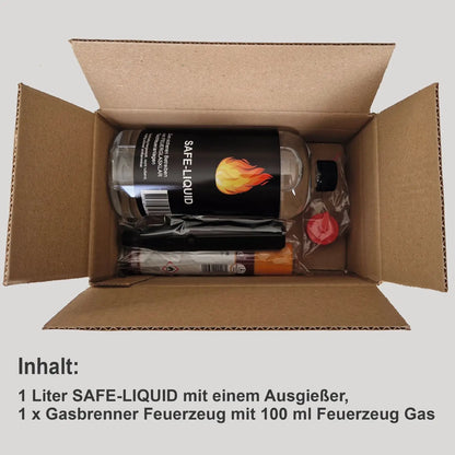 Inhalt Starterset Tischkamin