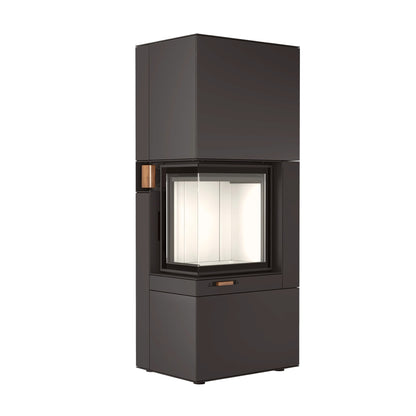 Kamiba 59 K2 L- puristischer Kaminofen mit Eckverglasung
