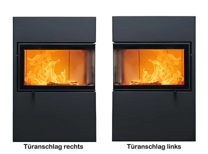 Kaminofen Austroflamm Dexter 2.0 links, rechts nebeneinander  - ofenerlebnis.de