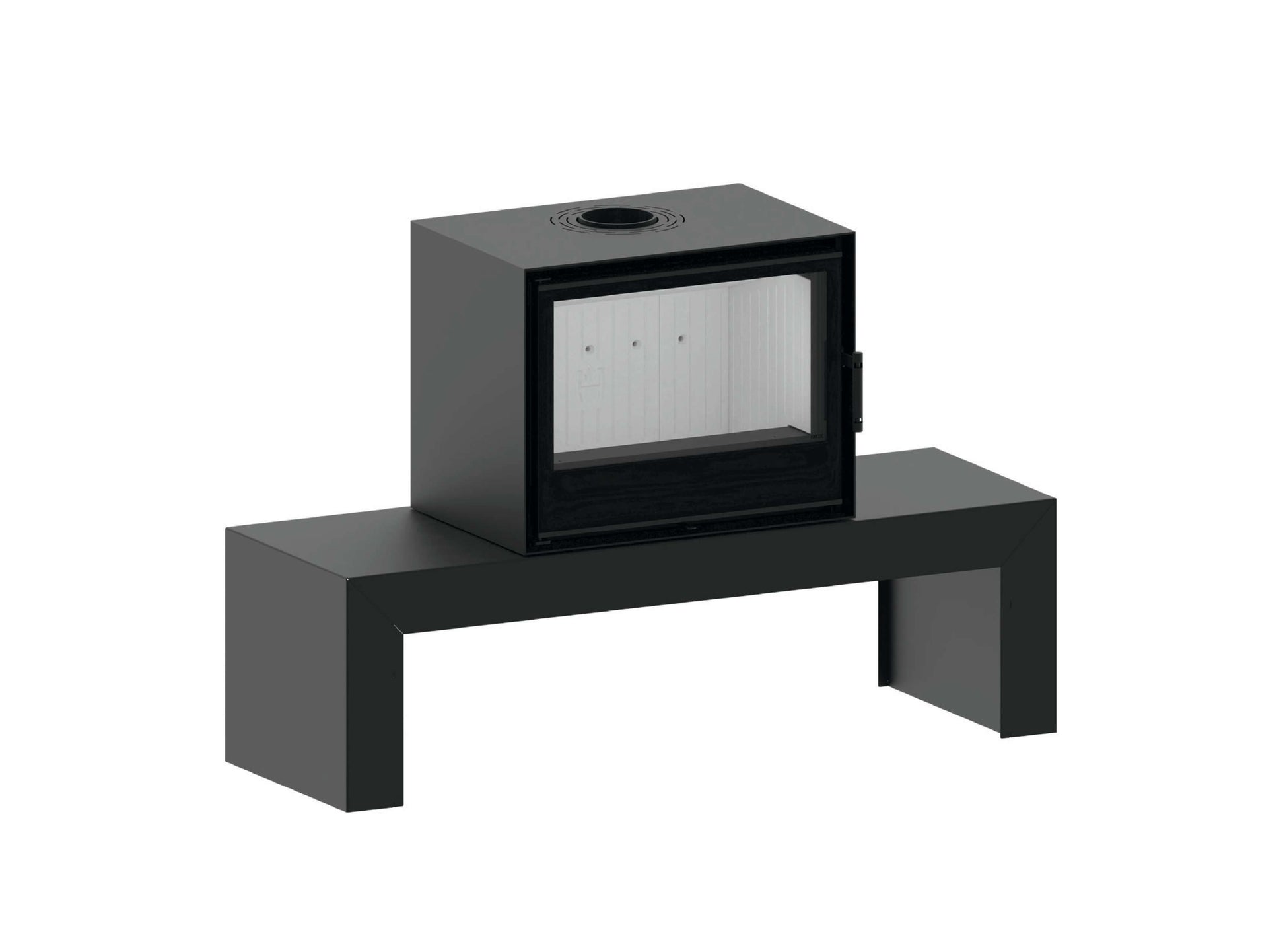 Kaminofen Hitze CF700 mit Bank