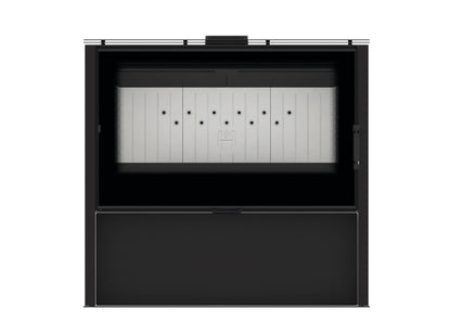 Kaminofen Hitze Lupo L in schwarz