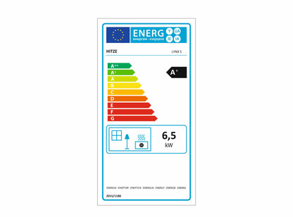 Kaminofen Hitze Lynx S Energielabel, Ecolabel