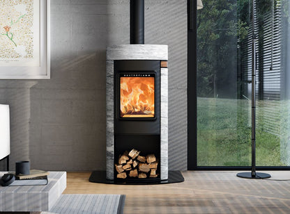 Kaminofen Austroflamm Elisabeth 7 kW Naturstein Marble Grey Clouds_1