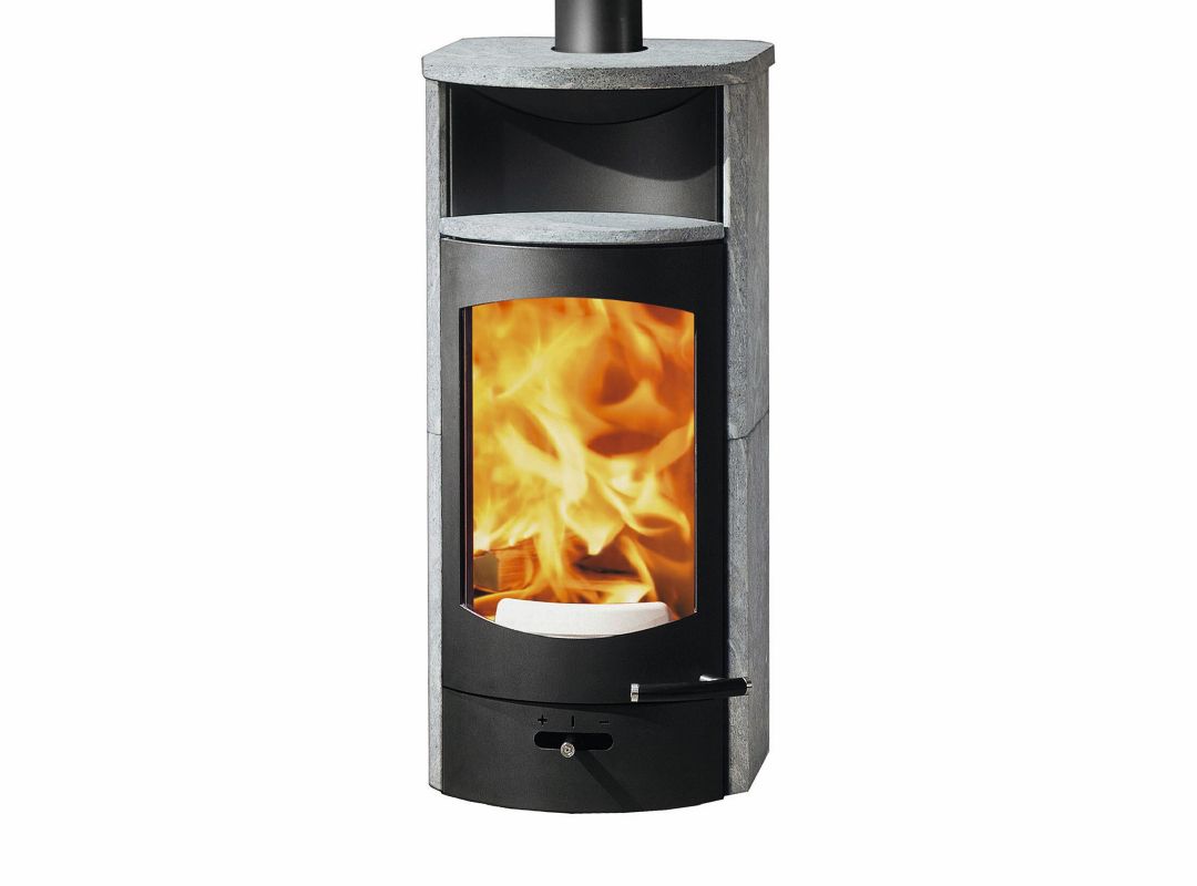 Kaminofen Austroflamm Flok 2.0 (4 kW) Speckstein, RR oben
