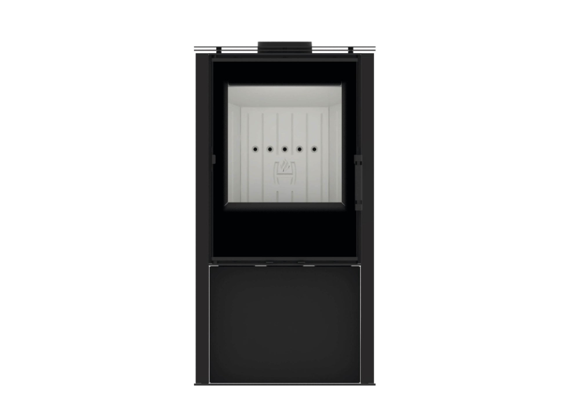 Kaminofen Hitze Lupo S in Schwarz