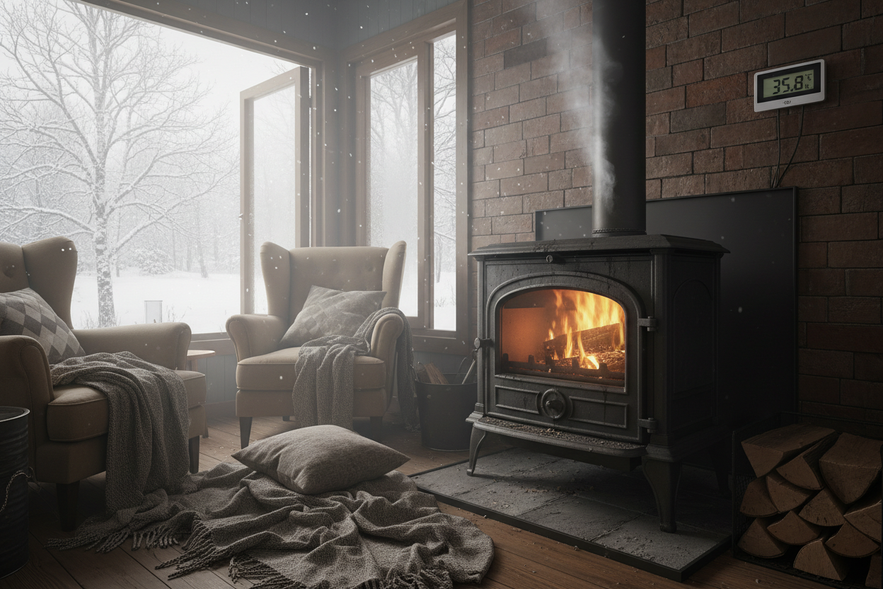 Kann ein Kaminofen zu viel Leistung haben?