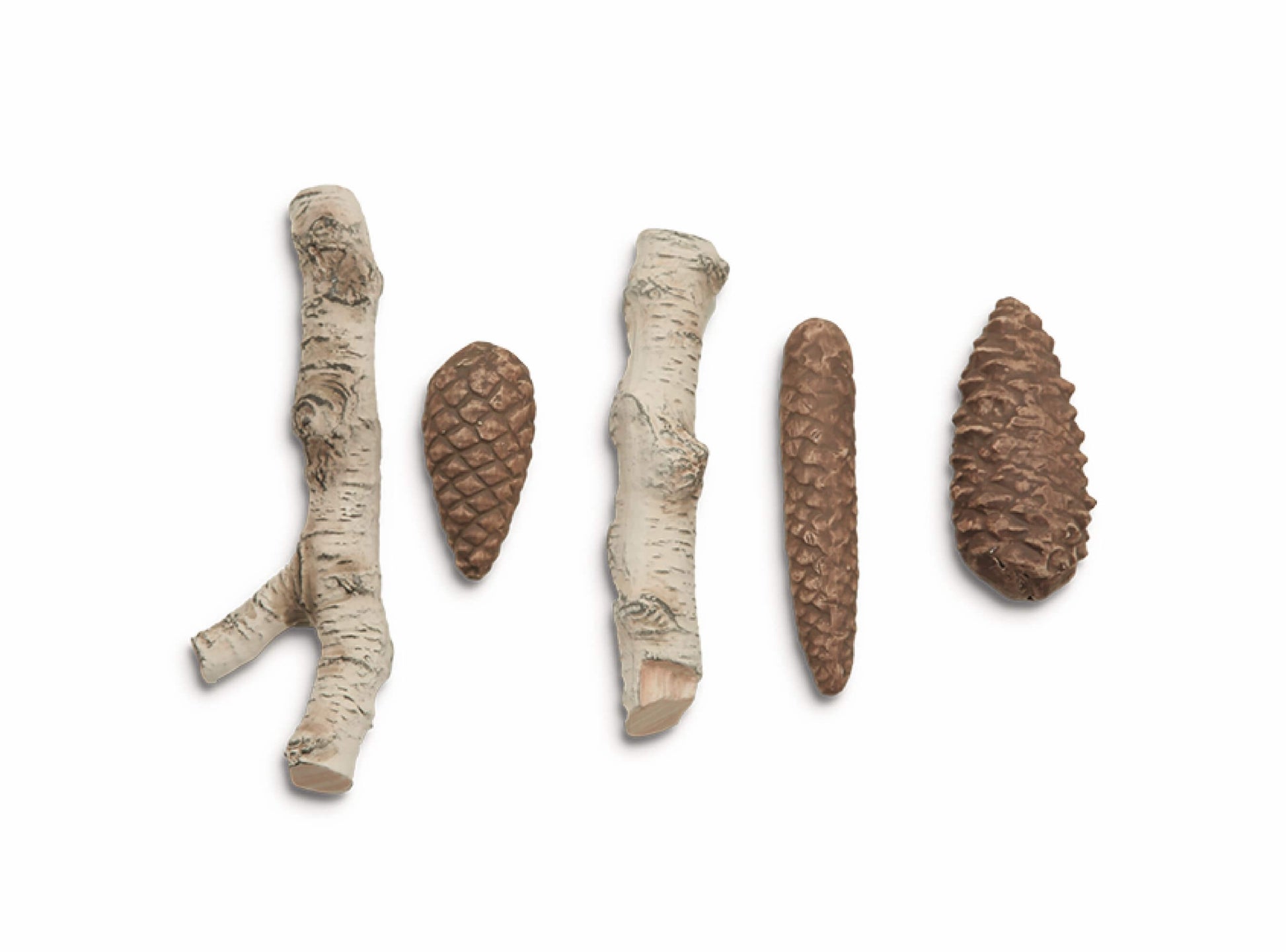 Keramische Holzscheite für Biokamine Set 1