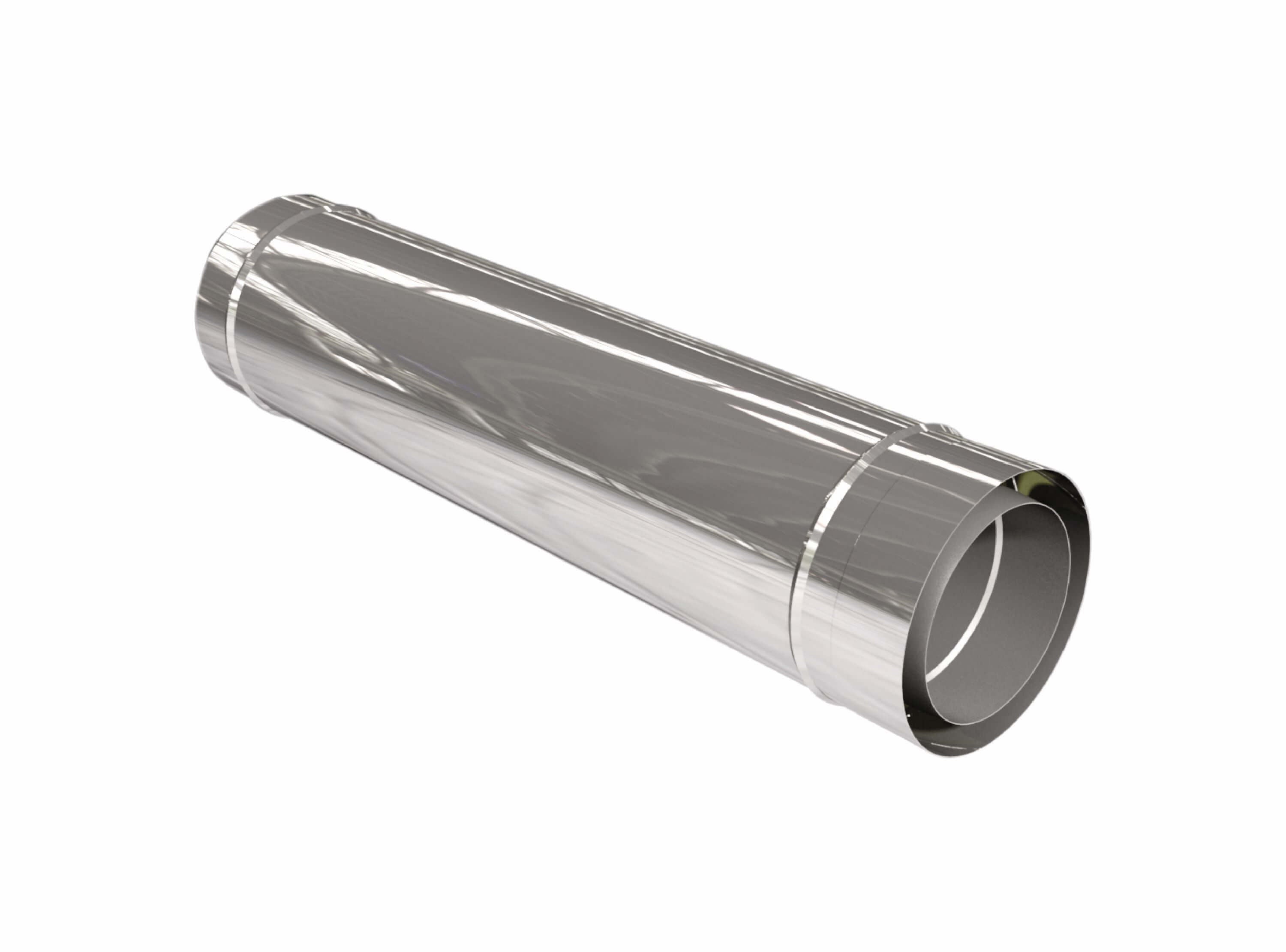 Längenelement 1080 mm - doppelwandig - eka edelstahlkamine complex D