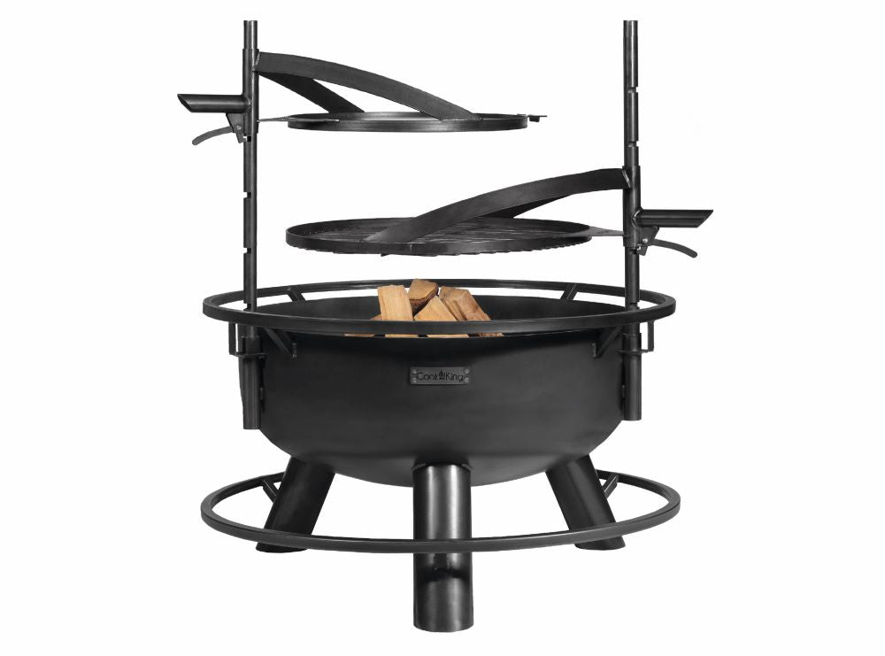 Multifunktionale Feuerschale Premium „BANDITO“ mit Grillrost 70 cm von Cook King